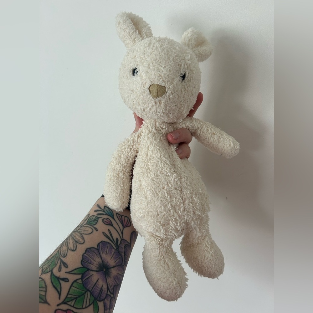 Jellycat Nugget Bunny Rabbit Soft Toy Baby Comforter White Rare Retired